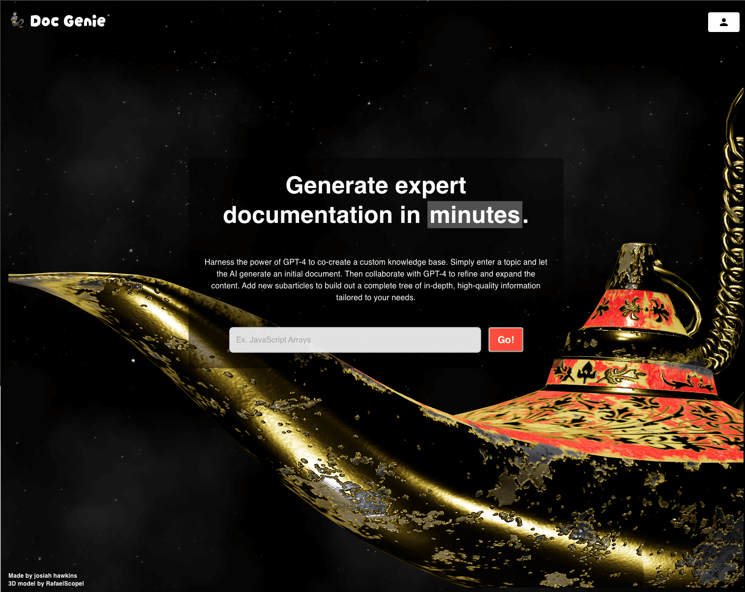 Screenshot of Doc Genie project
